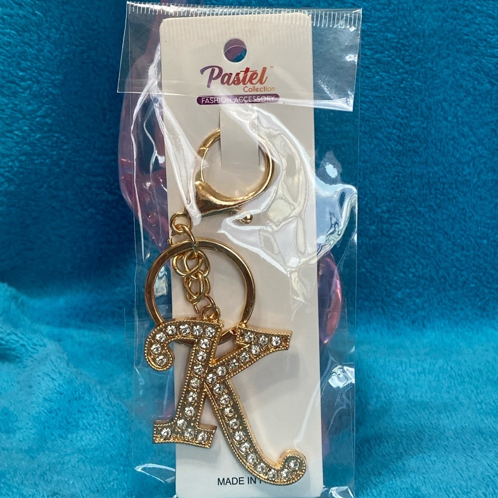 Gold letter “K” Keychain